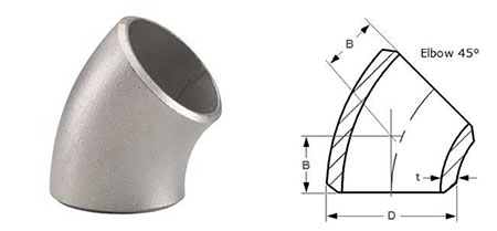 45 Degree Elbow Dimensions