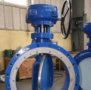 Triple Offset DN200 material Flange Alloy 20 Butterfly Valve