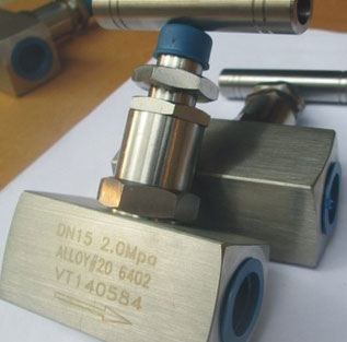 1/4,3/8,1/2,3/4 inch NPT alloy 20 needle valve