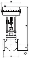 control valve dimension