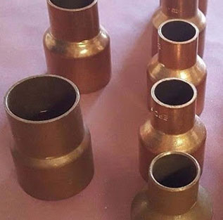 Copper Union Fittings Reducer Pipe Connector Tube Tee Joints Reducer 