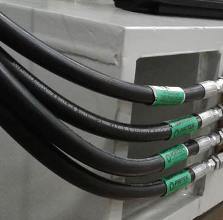 colored 8mm flexible high temp industrial sae 100 r6 hydraulic hoses and fittings