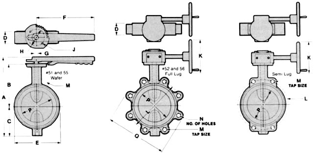 Inconel 625 Butterfly Valve Dimensions