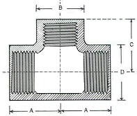 Reducing Tee Dimension Reducing Tee Dimension