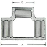 MS / GI Tee Dimension